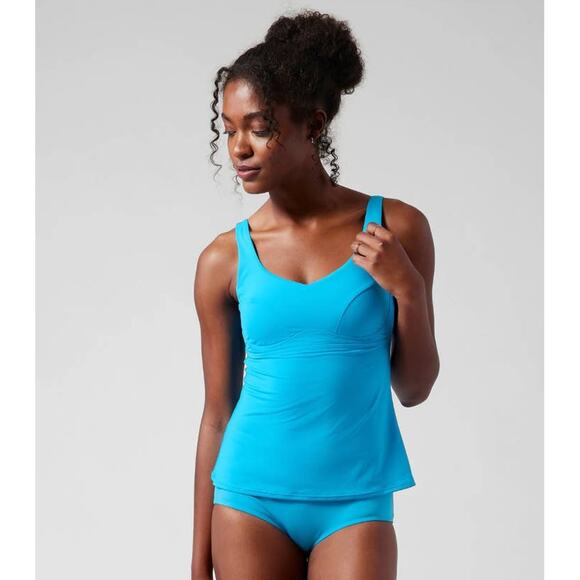 NWT Athleta Bondi Bra Cup Tankini - 36 B/C - Santorini Blue - 36 B/C - Picture 1 of 3